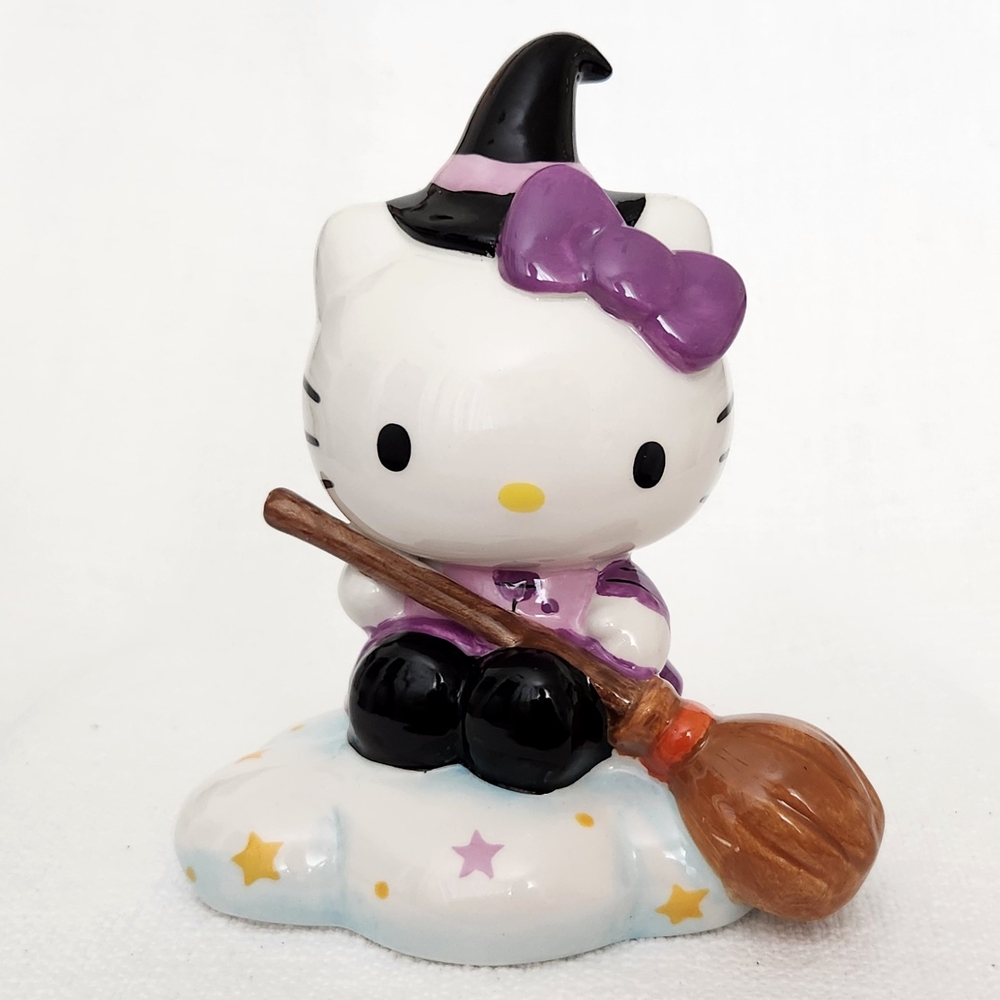 Blue Sky Clayworks x Hello Kitty Halloween Flying Witch w/ Broom Figurine Statue